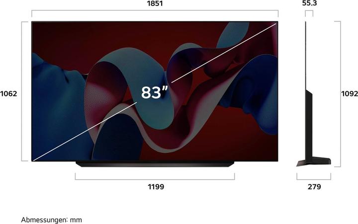 Produktbild LG OLED83C47LA (83", C4, OLED, 4K, 2024)