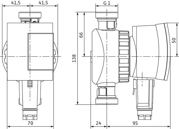 Produktbild Wilo Brauchwasserpumpe 0.3 m³/h 4.5 (Klarwasserpumpe)