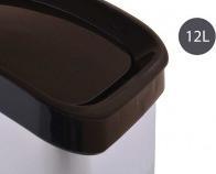 Produktbild Berilo Kunststoff-Kipp-Abfalleimer silber 12 (12 l)