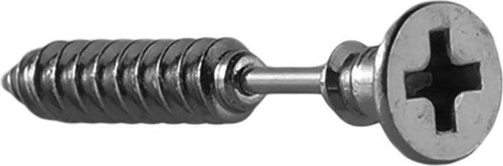 Image du produit Star Piercing Barbell Barbell Kreuzschlitzschraube dunkelsilber (Acier chirurgical 316L, sans laiton)
