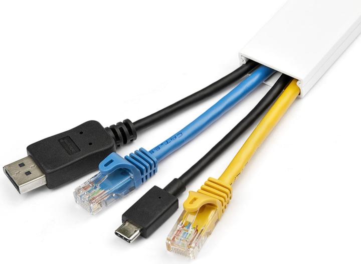 Produktbild StarTech Solid Cable Management Raceway with Adhesive Tape & Cover, 1-1/4"(32mm)W x 3/8"( (100 cm)