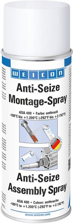 Actual product image Weicon Mounting paste anti-seize 400 ml anthracite spray can (400 ml)