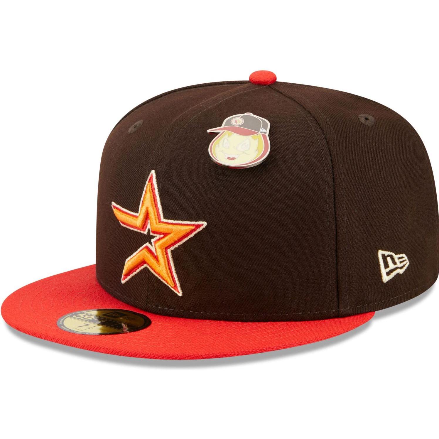 New Era, Herren, Cap, 59Fifty Cap - ELEMENTS PIN Houston Astros - 7 1/2, Schwarz, (7 1/2)