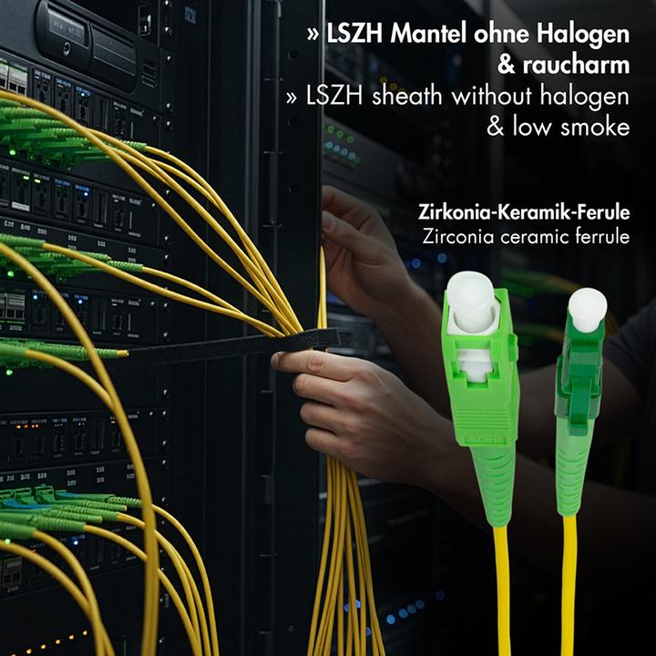 Produktbild LogiLink LWL Patchkabel, SC-Stecker (CAT6, 10 m)