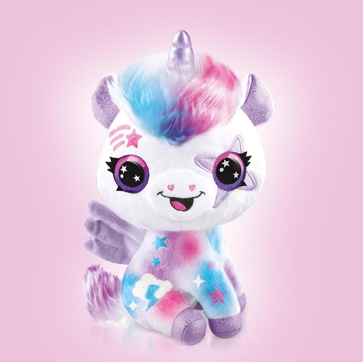 Actual product image Canal Toys Airbrush Plush - Glow in the Dark Unicorn (1274) (26 cm)