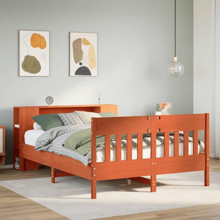Image du produit vidaXL Bett mit Regal (150 x 200 cm)