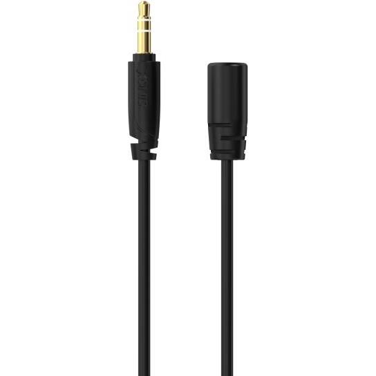 Sinox PRO 3,5 mm Miniklinken-Verlängerungskabel. 5 m. Schwarz, Audio Kabel