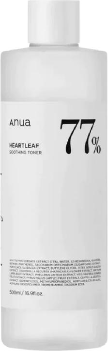 Actual product image Anua Heartleaf 77% (Face toner, 500 ml)