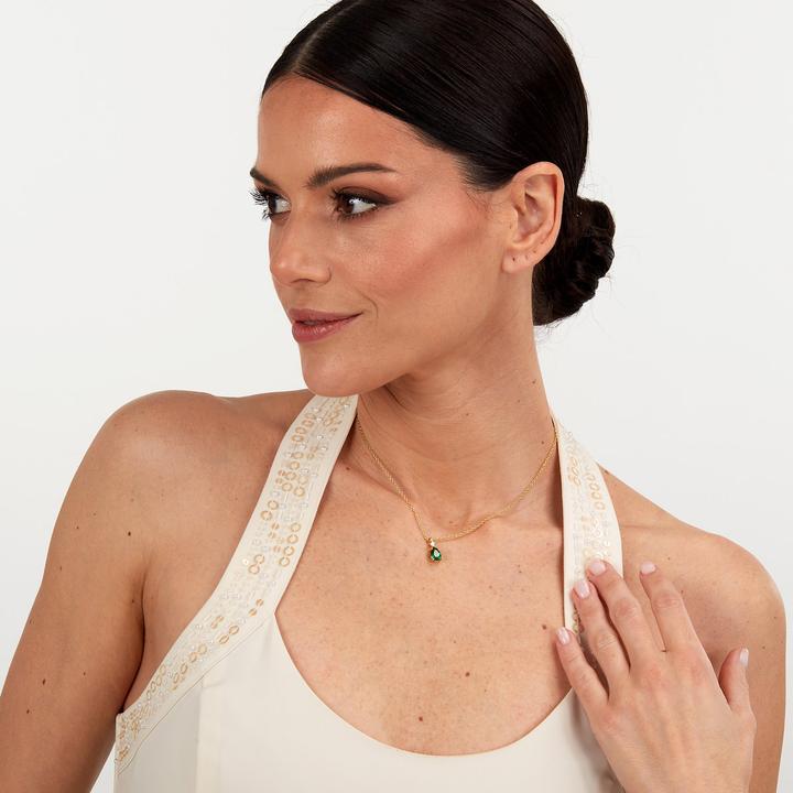 Immagine prodotto Morellato Collana Tesori placcata oro con zirconi SAIW190 (Argento 925)