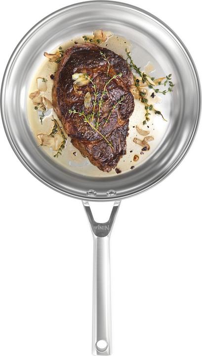 Image du produit Ninja NIA Set de casseroles 5t.EverCl.ES avec GD (24 cm, Ensemble de casseroles et de poêles de cuisson, Acier inoxydable)