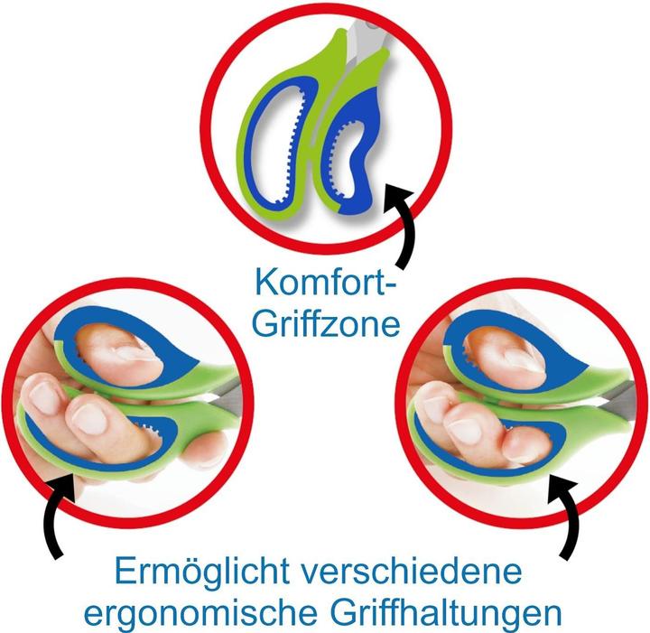 Immagine prodotto Läufer Forbici artigianali ergonomiche L "ufer, lunghezza: 130 mm, verde/blu (13 cm)