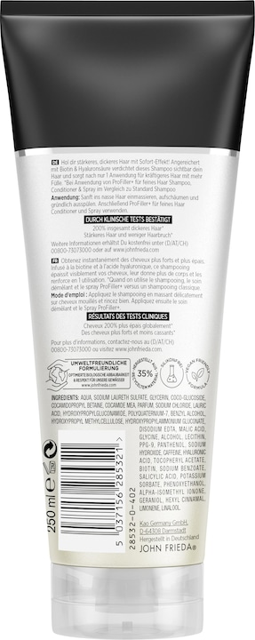 Produktbild John Frieda ProFiller+ (250 ml, Flüssiges Shampoo)