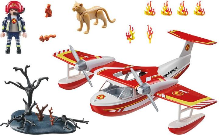 Immagine prodotto Playmobil Aereo antincendio con funzione di estinzione (71463)