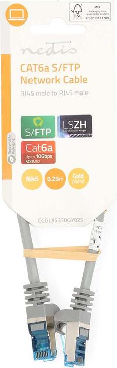 Immagine prodotto Nedis Cavo di rete CAT6a | S/FTP | RJ45 maschio | RJ45 maschio | 20,0 m | Snagless | Rotondo | LSZH | (S/FTP, CAT6a, 20 m)