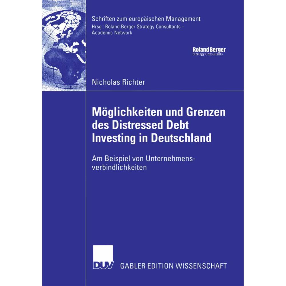 Thumbnail - Möglichkeiten und Grenzen des Distressed Debt Investing in Deutschland, Fachbücher von Nicholas Richter
