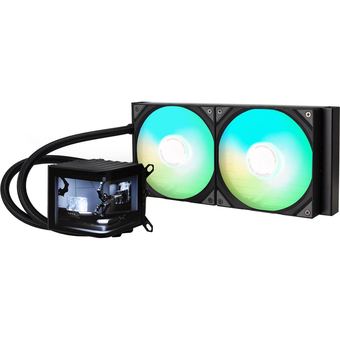 TRYX PANORAMA Komplett-Wasserkühlung, ARGB - 280 mm, schwarz, CPU Wasserkühler, Schwarz