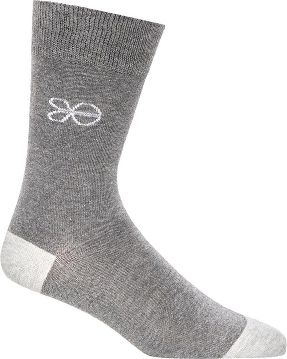 Actual product image Crosshatch Mens Dupez Logo Crew Socks (Pack of 5) (One size)