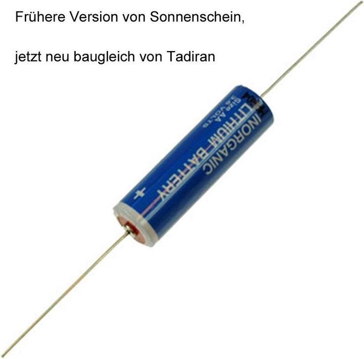 Produktbild Tadiran Batterie SL-360/P Axialer Draht (1 Stk., AA, 20 mAh)