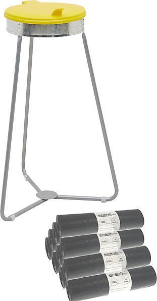 Produktbild eurokraft basic Müllsackhalter mit Abfallsäcken (120 l)