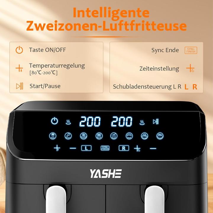 Immagine prodotto Yashe Dual Zone Airfryer