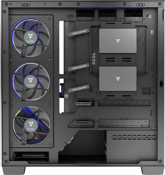 Image du produit Modecom Computergehäuse VOLCANO STELLAR ARGB MIDI 5F (ATX, mATX, Mini-ITX)