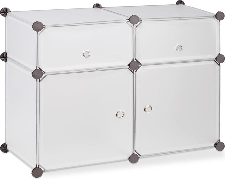 Relaxdays Scaffale 4 scomparti (74,5 x 37 x 56 cm)