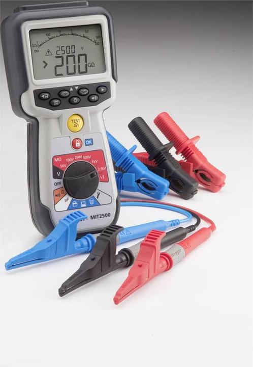 Immagine prodotto Megger MIT2500 tester di isolamento CAT IV e MET1000 tester di tensione TRMS con misurazione della corrente (CAT III 1000V, CAT IV 600V)