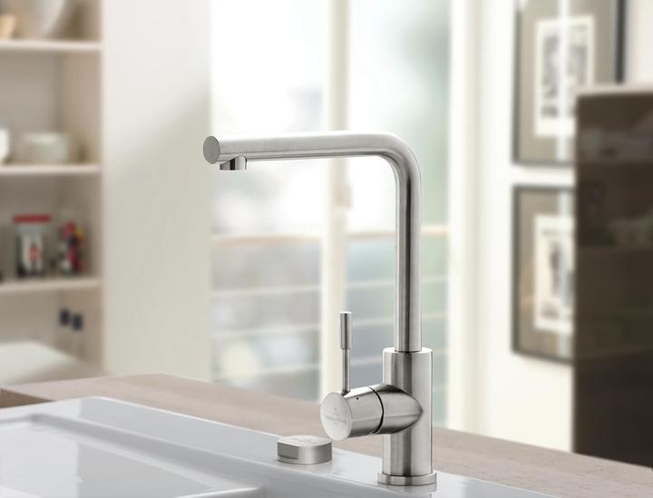 Actual product image Villeroy & Boch Modern Steel low-pressure kitchen mixer tap, stainless steel