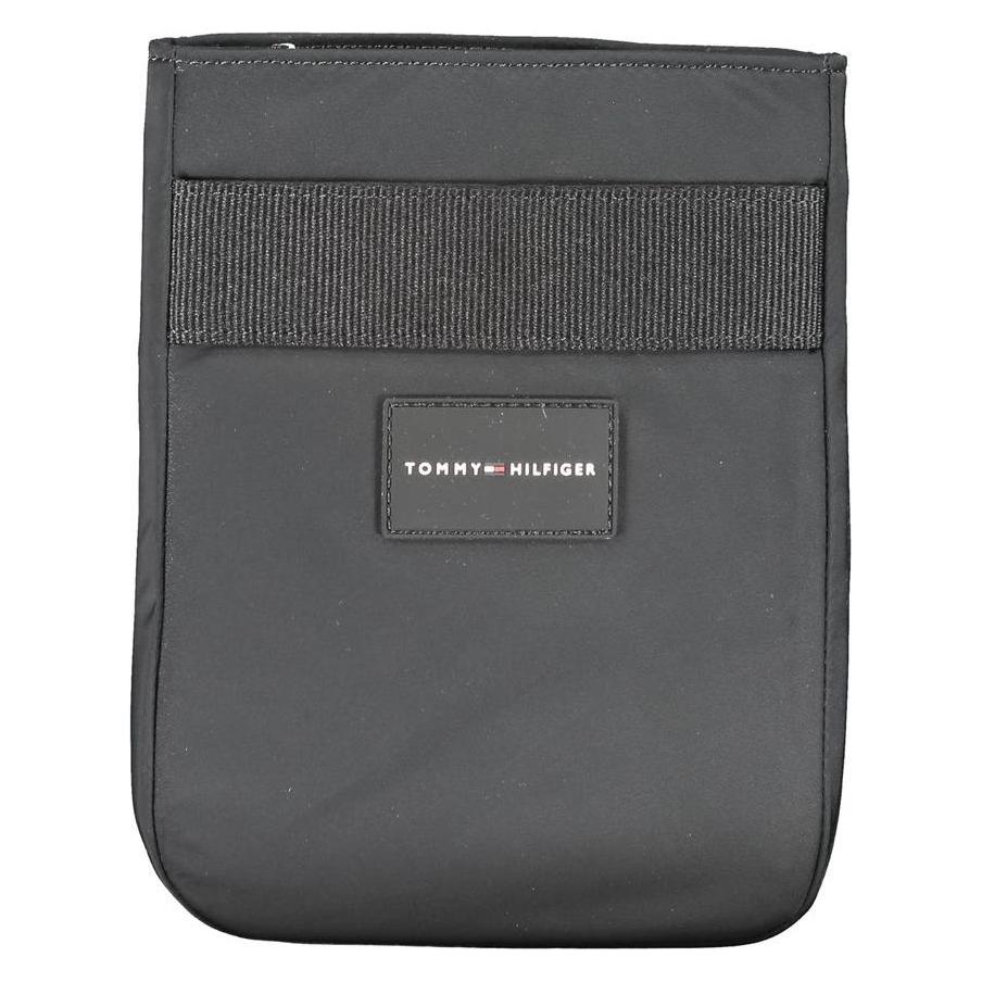 Tommy Hilfiger, Herren, Handtasche, Black Polyester Men's Shoulder Bag, Schwarz