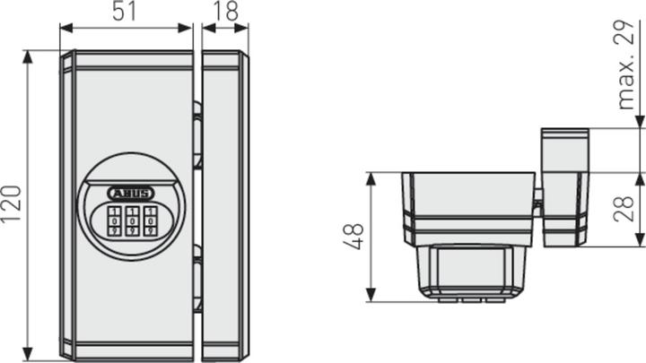 Actual product image Abus FTS106 W EK
