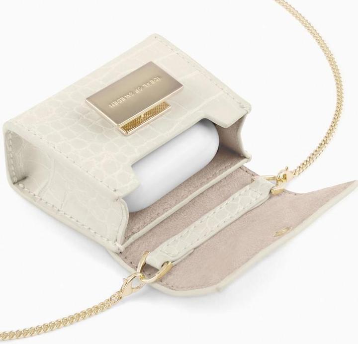 Actual product image iDeal Of Sweden Cover Airpod Bag Cream Beige Croco