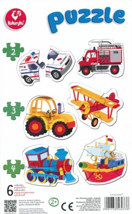 Immagine prodotto ProMate Il primo puzzle, i veicoli (2 pezzi)