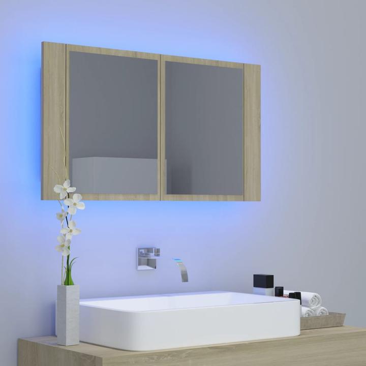 Actual product image vidaXL LED Spiegelschrank (80 x 12 x 45 cm)