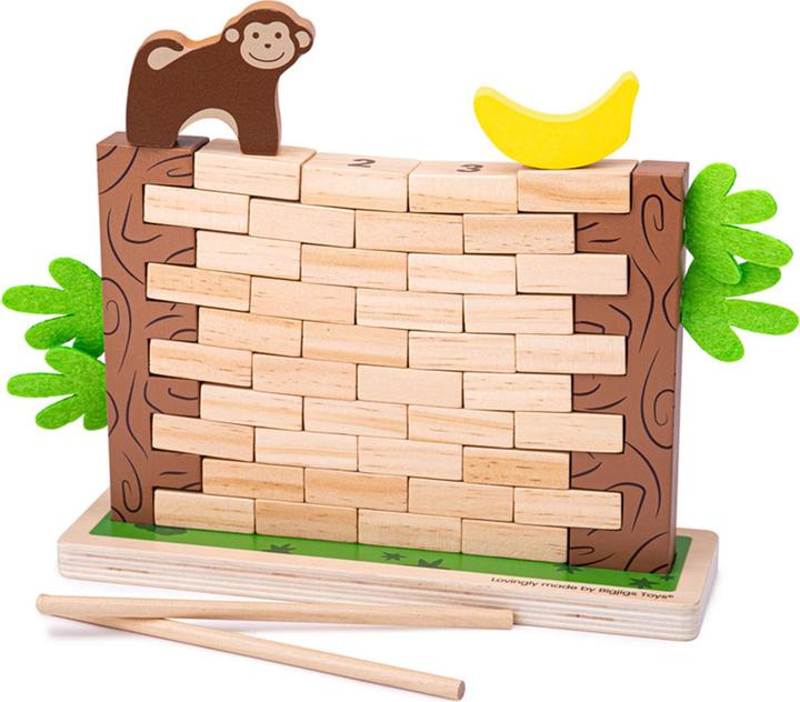 Image du produit Bigjigs Jeu pour enfants Jungle Crash en bois (Multilingue)