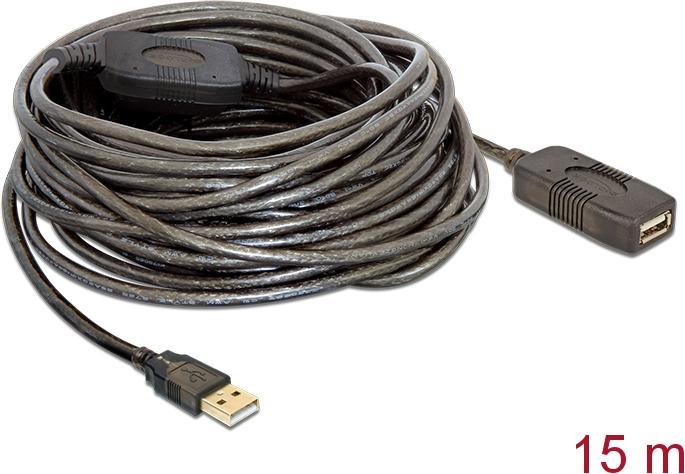 Actual product image Delock USB 2.0 active extension cable (15 m, USB 2.0)