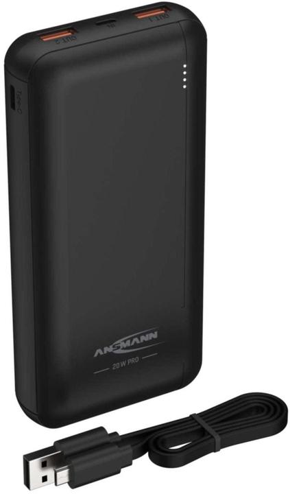 Image du produit Ansmann Banque d'alimentation 20 000 mAh PB320PD USB-C On/Off (20000 mAh, 20 W, 74 Wh)