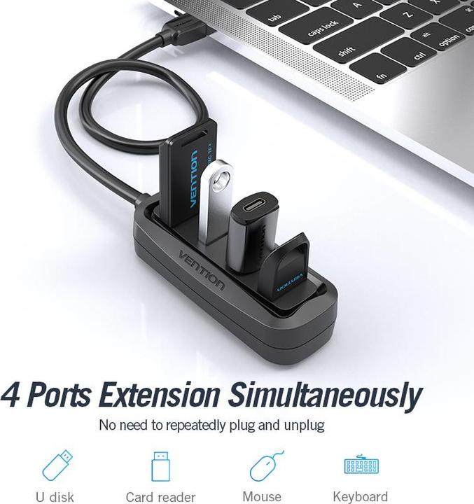 Produktbild Vention VAS-J43-B015 (4 Ports)