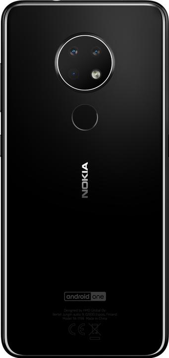 Produktbild Nokia 6.2 (64 GB, Ceramic Black, 6.30", Dual SIM + SD, 4G)