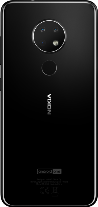 Produktbild Nokia 6.2 (64 GB, Ceramic Black, 6.30", Dual SIM + SD, 16 Mpx, 4G)