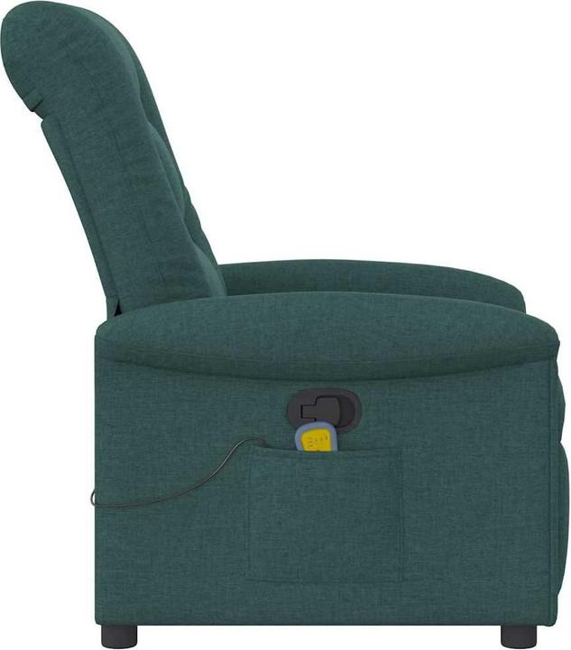 Image du produit VidaXL Fauteuil de massage Vert foncé Tissu Massage Fauteuil TV