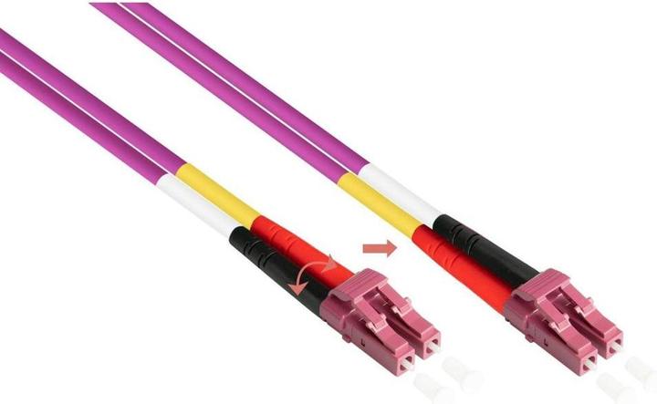 Image du produit Kabelmeister OM4 Fibre optique Dpx Câble patch LC/LC MM 50/125Á 10m (S/UTP, CAT8.2, 10 m)