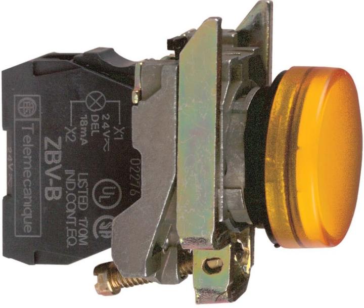 Produktbild Schneider Electric Leuchtmelder LED 48-120VAC gelb XB4BVG5