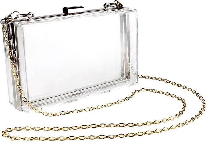 Produktbild JTI Transparente Tasche mit Kette - Silber
