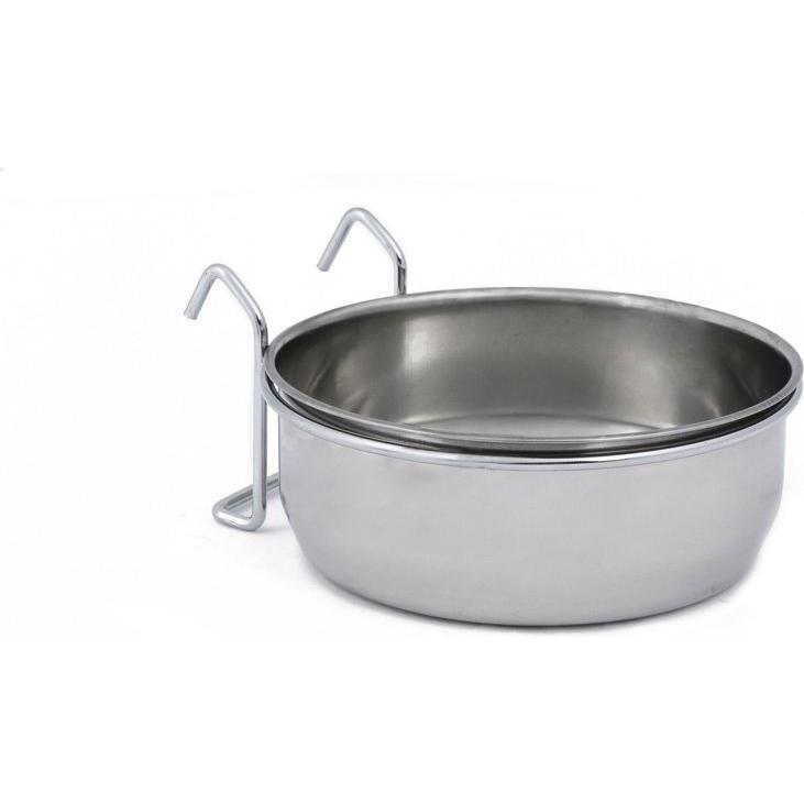 Beeztees Bz Edelstahlnapf 0.9l Mit Hake (0.90 l), Futternapf