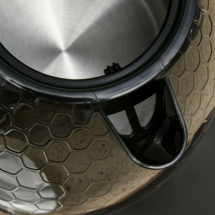 Actual product image Swisshandel24 Wasserkocher- und Toaster-Set, 1,7 L, verschiedene Modi, LED-Anzeigen, Schwarz (1.70 l)