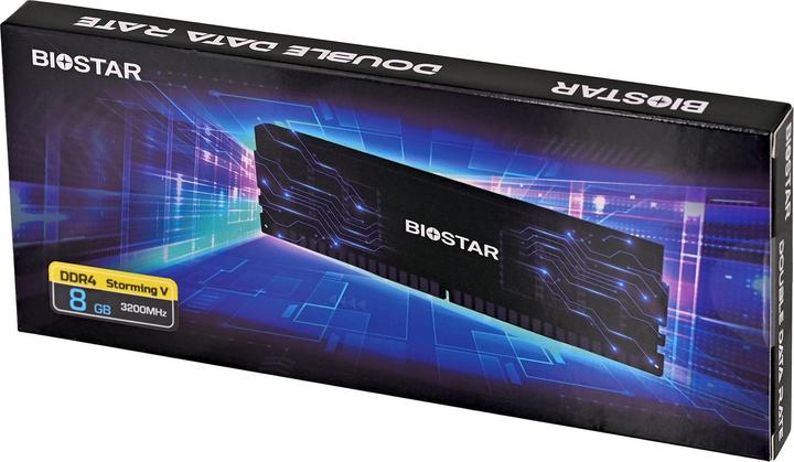 Actual product image Biostar DDR4 Storming V Speichermodul 8 GB 1 x 8 GB 3200 MHz (DX32NU4H08) (1 x 8GB, 3200 MHz, DDR4-RAM)