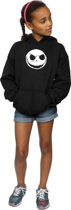 Produktbild Disney Nightmare Before Christmas Jack Skellington Face Kapuzenpullover Mädchen (140, 146)