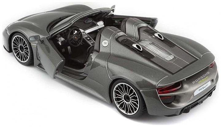Produktbild Bburago Diecast 1:24 Hobby Car Porsche 918 Spyder Grey Ages 3+ 18-21076