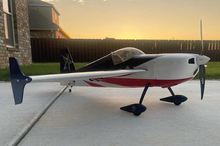 Actual product image AJ Aircraft Slick 540 51" ARF Rot/Blau Kunstflugmodell (Aerobatics)