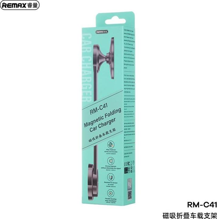 Actual product image Remax RM-C41 Magnetischer, faltbarer, schwarzer Autohalter
